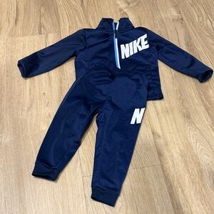 Navy Blue Nike Tracksuit with White Logo